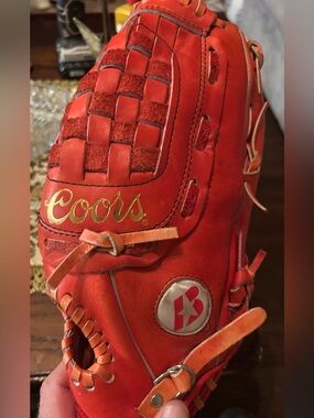 Baden SG-01 Coors Full Grain Leather Baseball Glove Promotional Red RHT